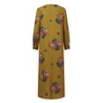 thumbnail image 3 of WILLBEST Robe Décontractée Abaya à Manches Longues pour Femmes, Style Ranch, Boutonnée, Tenues Dubai, 3 of 4
