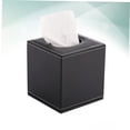 thumbnail image 4 of BESTYASH Caja De Papelera En Cuero PU Negro Para Organizar Servilletas Y Toallas En Oficina O Casa, 4 of 8