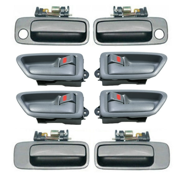 Brand NEW For 1997-2001 Toyota Camry Outside Sable Pearl 4N7 and Inside Gray Door Handle 8PCS 97 98 99 00 01