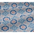 thumbnail image 5 of oneOone Viscose Jersey Medium Blue Fabric Artistic Flower & Shapes Geometric Sewing Fabric By The Yard Printed Diy Clothing Sewing Supplies 60 Inch Wide, 5 of 5