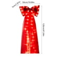 thumbnail image 3 of Taicans Christmas Tree Topper Bow - Oversized 47.2x19.7in Glowing Mesh Bow for Xmas Tree Door Garland Decor,Indoor Outdoor Use,Reusable Holiday Party Decoration, 3 of 6
