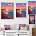 thumbnail image 4 of Designart "Harmony at Sunset Coastal Serenity I" Beach Canvas Wall Art - Coastal Pink Coastal Beach Sand Hallway Wall Art Decor, 4 of 6