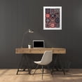 thumbnail image 3 of Borges, Victoria 19x24 White Modern Wood Framed Museum Art Print Titled - Kaleidoscope Tile IV, 3 of 4