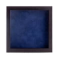 thumbnail image 2 of 4x4 Shadow Box Frame Brown Walnut Wood | With a 3/4" Usable Display Depth | Includes a Navy Blue, 2 of 5