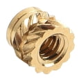 thumbnail image 2 of 10Pcs Threaded Brass Inserts Metal Heat Set M2-M6 Screw Inserts for 3D Printing Threaded Insert Brass for Reliable Performance M2X3X3.5(Idxlxod), 2 of 9