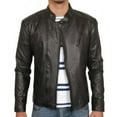 thumbnail image 4 of Cafe Racer Leather Motorcycle Jacket Leather Jacket Motorcycle Riding Jacket Black Leather Moto Jacket Mens Black Leather Biker Jacket size XXL, 4 of 5