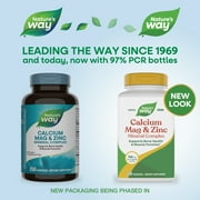 Natures Way Calcium Magnesium & Zinc Mineral Complex Capsules, Unisex, 250ct