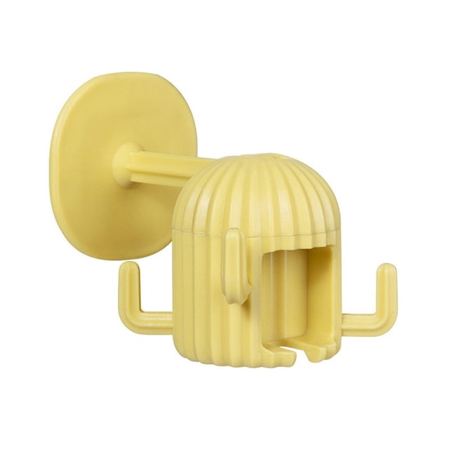 Advancent Colgador portátil desmontable de alta resistencia autoadhesivo sin perforaciones resistente al agua gancho giratorio estante de extensión de Accesorios de baño Amarillo Advancent HA063559-01B