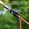 thumbnail image 4 of Soumake Aluminum Alloy Tent Rope Tensioner Rustproof Strong Load-Bearing Lightweight Portable Tent Cord Adjuster Practical, 4 of 8