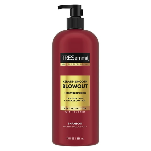 Tresemme Shampoo Keratin Smooth Transforming Unruly Hair formulated with Lamellar Discipline, 28 oz