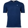 thumbnail image 1 of U.S. POLO ASSN. Camiseta para hombre - Jersey cardado, cuello redondo, logotipo bordado, algodón Azul medio 3XL (XXX-Large), 1 of 3