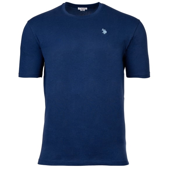 U.S. POLO ASSN. Men T-shirt – carded jersey, round neck, embroidered logo, cotton Medium blue M (Medium)