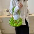 thumbnail image 3 of Bolsa De Hombro Bolsas de hombro plisados ​​​​para mujer Bolsa de axila de bola de masa hervida coreana Bolsas de nubes (verde) Ndcxsfigh Para Estrenar, 3 of 5