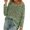 Light Green, variant on uvwlwu Women's Hollow Out Knit Beach Cover Up Loose Long Sleeve Off Shoulder Tunic Top,L