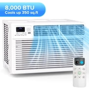 KISSAIR Window Air Conditioner, for Small Room AC Unit air conditioner Easy Installation, Cools up to 350 Sq. Ft