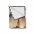 thumbnail image 2 of Landscape Soft Flannel Fleece Blanket, Majestic Foggy Morning Scene Triglav National Park Mountain Valley Dramatic View, Cozy Plush for Indoor and Outdoor Use, 70" x 90", Beige Grey, by Ambesonne, 2 of 6