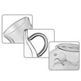 thumbnail image 4 of Wmhsylg Glass Coffee Mugs with Handle Cow Udder Shape Double Walled Milk Coffee Tea Mug Cup Handle, 4 of 7