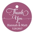 thumbnail image 1 of 100 Pcs Papier Cadeau Personnalisé Merci Accrocher Tags Cadeaux de Mariage Ronds Tags, 1 of 1