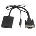 thumbnail image 3 of Adaptateur de Conversion de Signal, Convertisseur Audio VGA vers HD Câble de Conversion Audio Normes de l'Industrie, 3 of 9