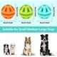 thumbnail image 2 of Pelota de juguete para la dentición de perros, no tóxica, duradera, ideal para perros medianos y grandes, ideal para limpiar, masticar, jugar y dispensar golosinas., 2 of 5