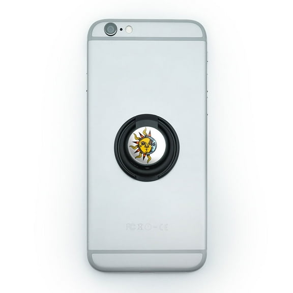 Mystical Sun and Moon - Occult Mobile Phone Ring Holder Stand