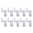 thumbnail image 1 of 10 PCS LED Sensor Hinge Light Lamp for Kitchen Cabinet Cupboard Closet Wardrobe White, 1 of 7