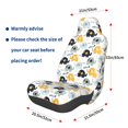 thumbnail image 3 of Wukai Cute Elephant Full Set Car Seat Covers with Soft Padding Universal Auto Front Seats Protector and Cushion Mat, 3 of 5