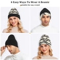 thumbnail image 7 of joogoo Doodle Skeleton Beanie Hats Men Women Cuffed Skull Cap Winter Warm Knit Thick Beanies, 7 of 7