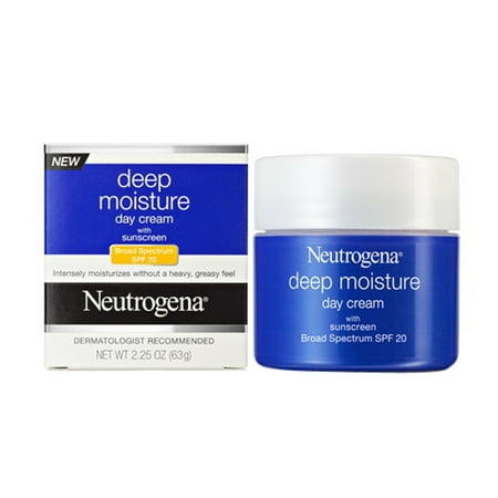 Neutrogena profonde Crème de jour hydratante avec protection solaire, Spf 20 à 2,25 Oz, 6 Pack
