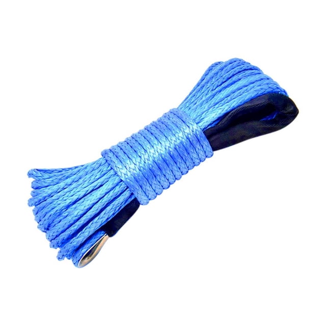 1/4''x50' Truck Boat Emergency Replacement Car Outdoor Accessories Synthetic Winch Rope Cable ATV UTV 7700lbs 12 Strand String ,Easy to Carry