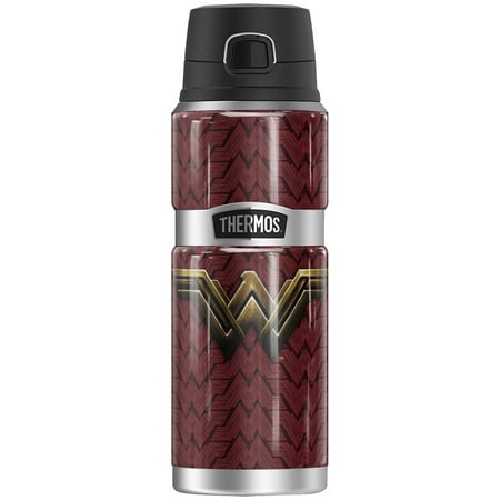 

Justice League Movie Wonder Woman Logo THERMOS STAINLESS KING Stainless Steel Drink Bottle Vacuum insulated & Double Wall 24oz