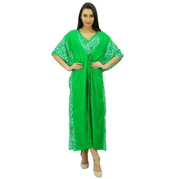 Bimba Womens Long Maxi Kimono Kaftan Designer Rayon Night Caftan Beach Coverup