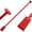 Red, variant on 60" (5ft) Chisel Digging Bar 13Lb (6.2kg) Pencil Point Wrecking Pry Road Bar Post Hole Diggers for Digging Prying of Dirt and Large Rocks