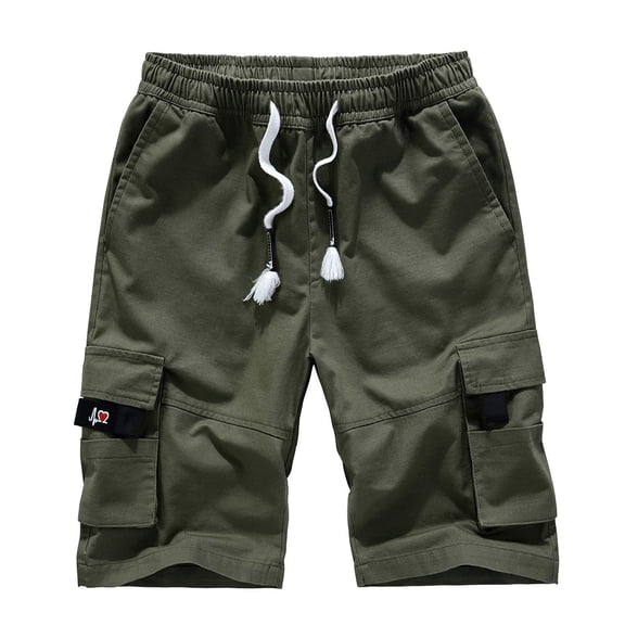 Men Clearance LYXSSBYX Mens Shorts Cargo Big and Tall Men's Plus Size Cargo Shorts Multi-Pockets Relaxed Summer Beach Shorts Pants
