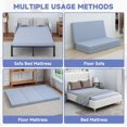 thumbnail image 5 of Lilypelle Foldable Sofa Bed Replacement Mattress, 4 Inch Memory Foam Trifold Pull Out Couch Bed, Full Size for Convertible Sleeper, 72" L x 59" W x 4" H, 5 of 7