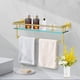 thumbnail image 5 of Estante de vidrio para baño con organizador de toallas SFGSOWOR, 5 of 6