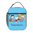 thumbnail image 5 of Bolsa térmica para el almuerzo con diseño de Snoopy y Charlie Brown, con dibujos animados de Snoopy y Charlie Brown, para picnic, 5 of 5