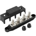 thumbnail image 1 of 4 Post Battery Terminal Distribution Block 250A 48V Professional Power Distribution Block with Cover M8 M10 Stable Busbar Distributor Block High Current Wiring Stud for Car Boat RV, 1 of 9