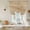 Brown, variant on Country Farmhouse Balloon Curtains for Bedroom/Front Door/Bathroom, Vintage Brown Wooden Grain Tie Up Curtains 63 Inch Length Light Filtering Kitchen Curtains Shades for Windows 46"x63"