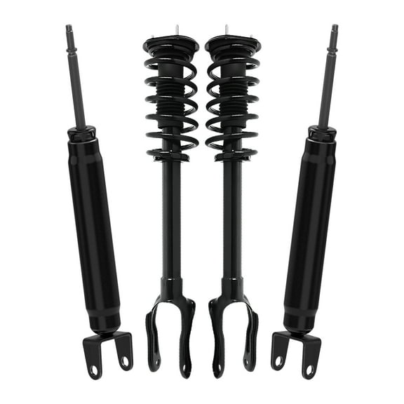 AutoShack Front Complete Strut & Coil Spring   Shock Absorber Replacement for 2011-2015 Jeep Grand Cherokee 2011-2015 Dodge Durango 4-PC Kit