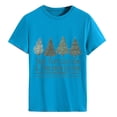 thumbnail image 2 of Puntoco Mujer Navidad Moda Manga Corta Camiseta Casual Blusa Estampado tops Puntoco Puntoco-5440, 2 of 4