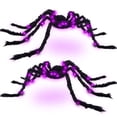 thumbnail image 1 of Halloween Spider Decorations Light Up Giant Spider(2 Pack) for Indoor Outdoor Halloween Decorations Yard Party House Décor, 1 of 5