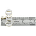 thumbnail image 5 of 10K Yellow Gold Genuine Diamond Mens 'CEO' Pendant Tiered Statement Charm 1/5 CT, 5 of 6