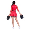 thumbnail image 2 of Wonderland Women's Fancy-Dress Halloween Varsity Cheerleader Costume for Adult, M (8-10), Red, 2 of 5