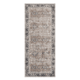 thumbnail image 3 of ReaLife Machine Washable Area Rug Runner - Living Room Bedroom Bathroom Kitchen Entryway Office - Padded Low Pile Stain Resistant Premium - Boho Farmhouse Vintage - BEV - Beige Tan Brown 2'6" x 6', 3 of 13