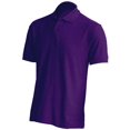thumbnail image 2 of Basico (Purple) Polo Collared Shirts For Women 100% Cotton Short Sleeve Golf Polo Shirts For Men, 2 of 3