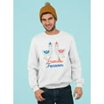 thumbnail image 2 of Friends Forever Llamas Sweatshirt Men -SPIdeals Designs, Male 4X-Large, 2 of 4