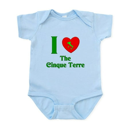

CafePress - I Love The Cinque Terre Italy Infant Bodysuit - Baby Light Bodysuit Size Newborn - 24 Months