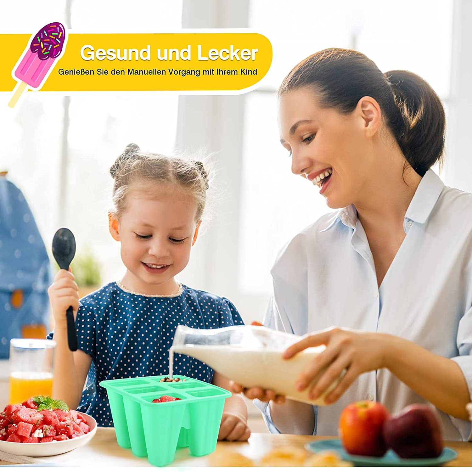 Boulevard F Ice Lolly Moulds Silicone 6 Cell Ice Lolly Moulds Bpa Free