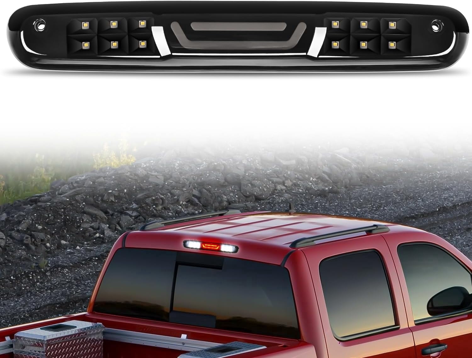 Nilight Third Brake Light High Mount 3rd Brake Stop Reverse Cargo - View #7